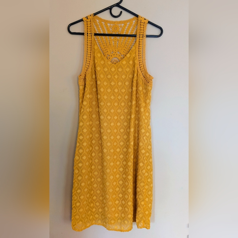 Spense Yellow Beach Swim Cover Up, Size 4